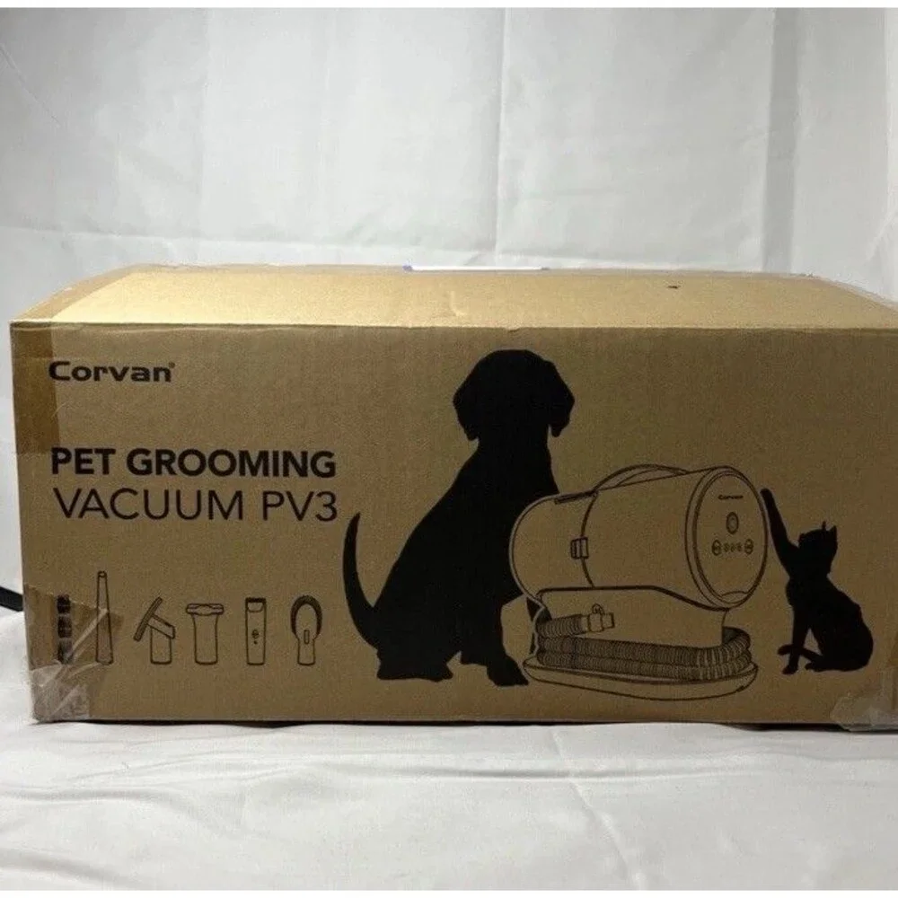 NEW Corvan Pet Grooming Vacuum P3 - 5 attachments - Self Cleaning